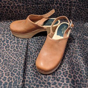 Swedish Hasbeens Covered Clog - Natural